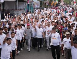 Gubernur Andi Sudirman Bersama 20 Ribu Warga Wajo Jalan Sehat Anti Mager