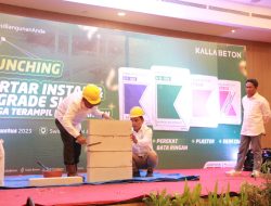 Launching Mortar Instan, Kalla Beton Rangkaikan Program CSR Upgrade Skill Tenaga Terampil Pertukangan