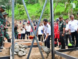Peletakan Batu Pertama dari Bupati ASA Tandai Jembatan Gantung Penghubung 2 Kecamatan akan Dibangun