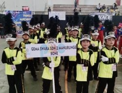 Gema Swara SDN 2 Manurunge Bone Juara Umum Kompetisi Marching Band 2023
