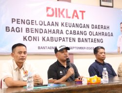 Bupati Bantaeng Ilham Azikin Hadiri Diklat Pengelolaan Keuangan Daerah KONI Bantaeng