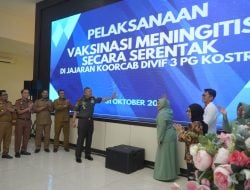 Vaksinasi Meningitis Gratis Anak-anak Sejajaran Divif 3 PG Kostrad Secara Serentak