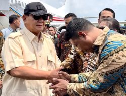 Politikus Gerinda H Najmuddin Ikut Jemput dan Dampingi Prabowo di Makassar, Relawan Padati Hotel Four Point