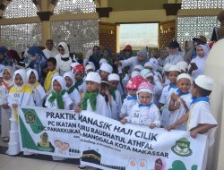 165 Anak Peserta Didik RA Ikuti Manasik Haji Cilik di Asrama Haji Sudiang
