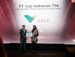 PT Vale Raih CSA Awards 2023 Kategori The Best Materials Sector on the Main Board