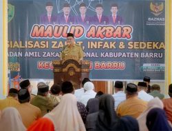 Maulid Akbar, Suardi Saleh: Baznas Barru Tertinggi Pengumpulan Zakat di Sulsel