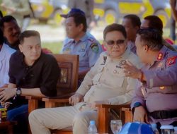 Suardi Saleh Saksikan Simulasi Pengamanan Kota Yang Dilakukan Polres Barru