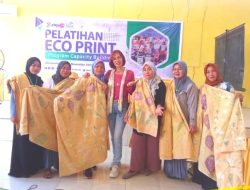 Hadirkan Instruktur dari Yogyakarta, PLN UPK Punagaya Gelar Pelatihan Ecoprint