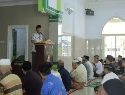 Pj Bupati Takalar Bersilaturahmi dan Salat Ashar Berjamaah di Masjid Jami’ Al-Fauza Bajeng