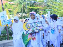 Sambut Ramadan, Siswa Darul Fikri Makassar Gelar Pawai