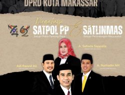 HUT Satpol PP Ke-74 dan Satlinmas Ke-62, DPRD Kota Makassar Sampaikan Apresiasi