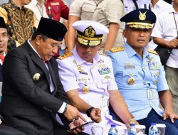 Pj Gubernur Sulsel Bahtiar Hadiri Serah Terima Jabatan Komandan Lantamal VI Makassar