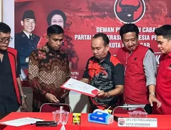 Diwakili Juru Bicaranya, Andi Seto Asapa Ambil Formulir Pilkada Makassar di PDI Perjuangan, seperti Kembali ke Rumah Sendiri.