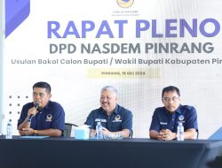 Partai NasDem Tetapkan Pasangan Irwan Hamid dan Sudirman Bungi di Pilkada Pinrang