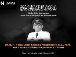 Pemkot Parepare Turut Berduka Cita atas Wafatnya Wawali Parepare pada Masanya, Faisal Andi Sapada