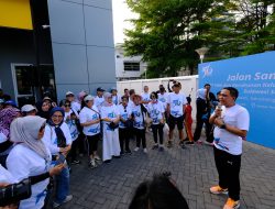 HUT 56 Sinergi Lestari, Purnabakti PT Vale Antusias Jalan Santai dan Bersihkan Lingkungan di Losari