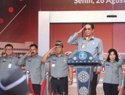 Apel Pagi Bersama Menkumham, Supratman Ajak Seluruh Jajaran Berkolabotasi, Bersingeri, dan Berintegritas