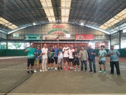 Jelang Porwanas, Tim Tenis Porwanas Sulsel-Tim Tenis Kemenkumham Gelar Pertandingan Persahabatan