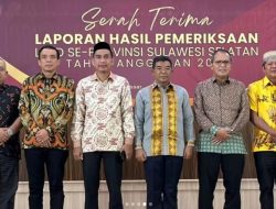 Rudianto Lallo Hadiri Serah Terima LHP di BPK Sulsel