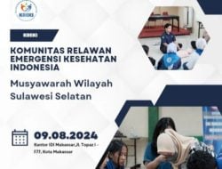 Komunitas Relawan Emergensi Kesehatan Indonesia Sulsel Gelar Muswil