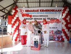 Melinda Aksa Serahkan Hadiah ke Komunitas Senam di Berua