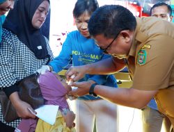 Pj Wali Kota Hadiri Pencanangan PIN Polio