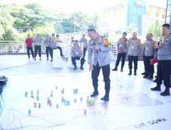 Siapkan Pengamanan untuk Pilkada 2024, Polrestabes Makassar Gelar Tactical Floor Game