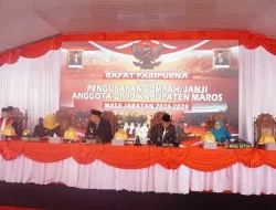 35 Anggota DPRD Maros Periode 2024-2029 Dilantik, Haeriah Rahman Jadi Ketua Sementara