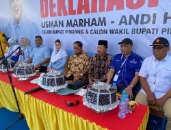 Idrus Marham Turun Gunung, Kawal Deklarasi dan Pendaftaran Usman-Hastri di Pinrang