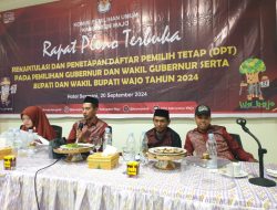 Tetapkan DPT, Pemilih di Wajo Bertambah 750 Suara