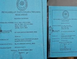 Ahli Waris alm. Prof. Fakhruddin Menang di MA, BPN Pangkep Didesak Segera Hapus Sertifikat Berperkara