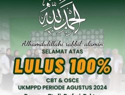 Mahasiswa Prodi Profesi Dokter UIN Alauddin Lulus 100% pada UKMPPD Periode Agustus 2024