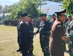 Ketua DPRD Wajo Hadiri Upacara HUT TNI ke-79 di Kodim 1406/Wajo, Ikut Lakukan Penyiraman Prajurit TNI