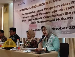 Direktur Diseminasi dan Penguatan HAM Buka Upgrading Workshop LKLB di Makassar