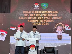 Sebut Misi Hasta Karya Maros Sejuk, Paslon Bupati dan Wabup Maros Paparkan Delapan Misi