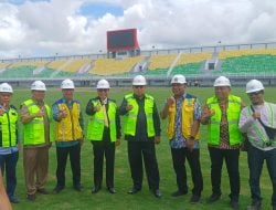 Anggota Komisi II DPR RI Taufan Pawe Tinjau Progres Renovasi Stadion Gelora BJ Habibie