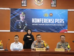 Rilis Akhir Tahun, Polres Maros Paparkan Capaian Selama Setahun