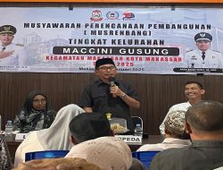 Musrenbang di Maccini Gusung, Muchlis Misbah Tekankan Kerja Ikhlas dan Kolaborasi