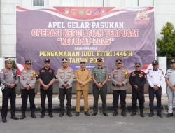 Pj Wali Kota Hadiri Apel Gelar Pasukan Operasi Ketupat 2025 di Mapolres Palopo