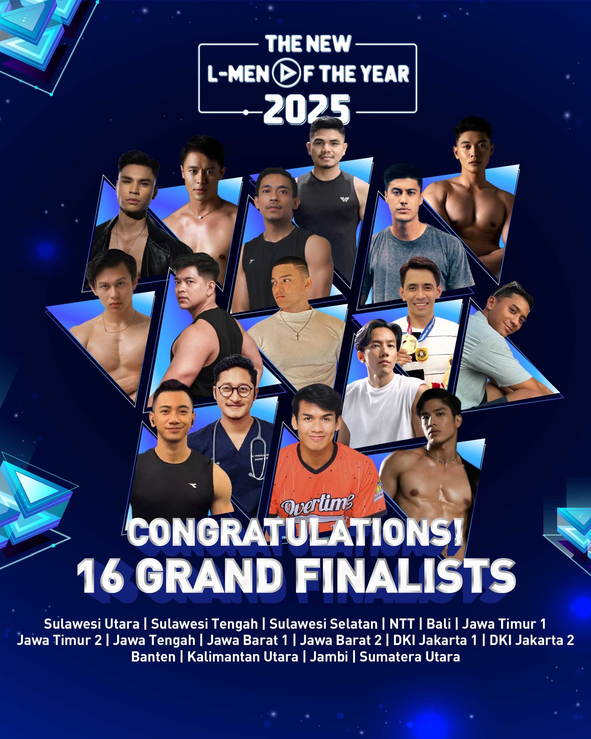 L-Men Umumkan 16 Grand Finalis The New L-Men of The Year 2025, Termasuk Profesor Termuda dan Atlet Berprestasi